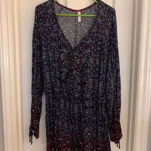 Long sleeve boho romper